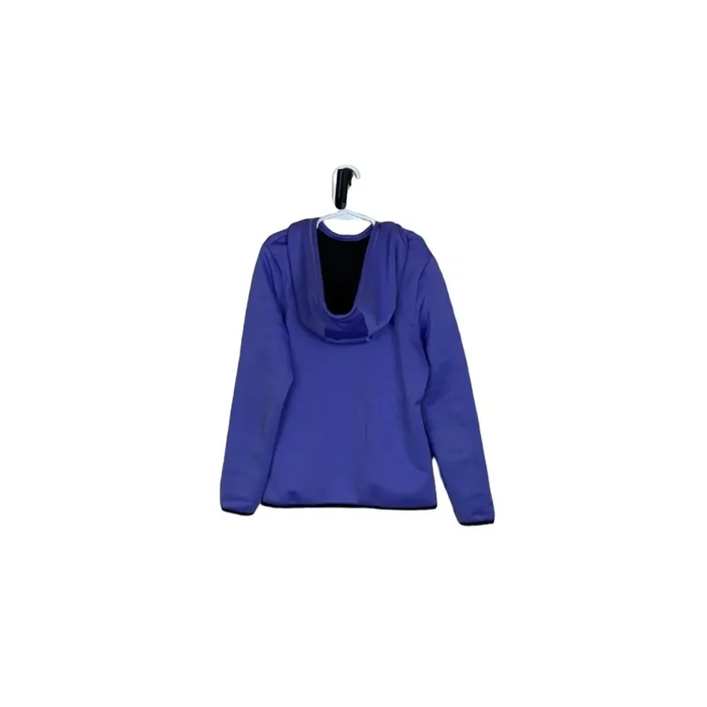 Under Armour Long Sleeve Hooded Pullover Purple Size Medium Youth